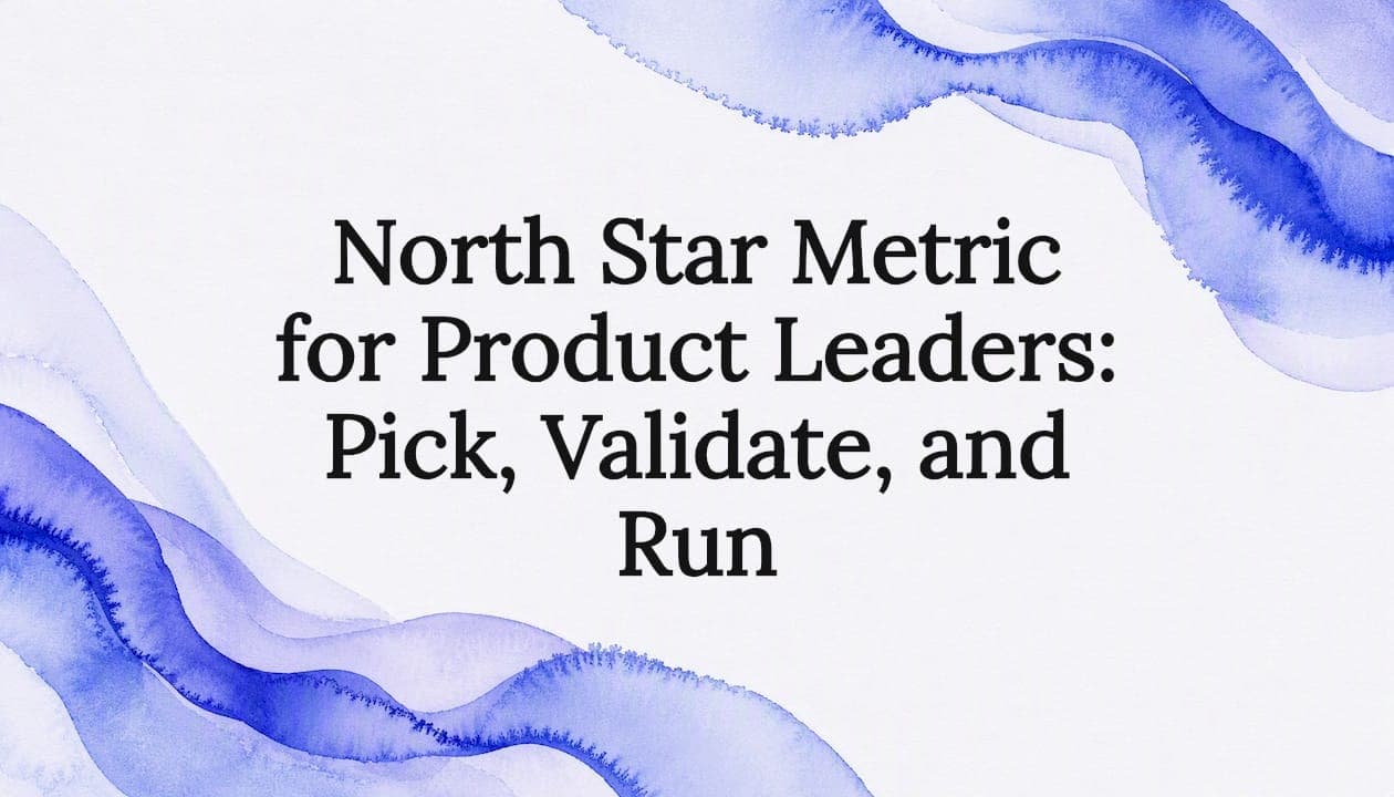 North Star Metric for Product Leaders: Pick, Validate, and Run