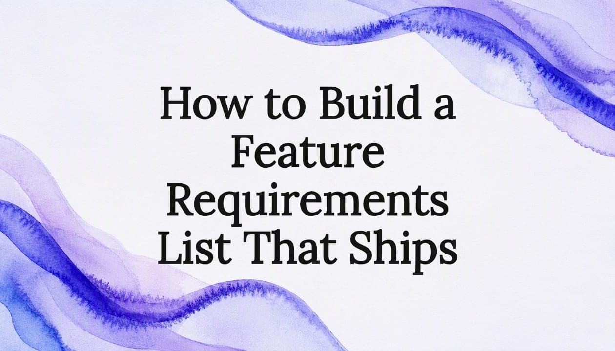 How to Build a Feature Requirements List That Ships