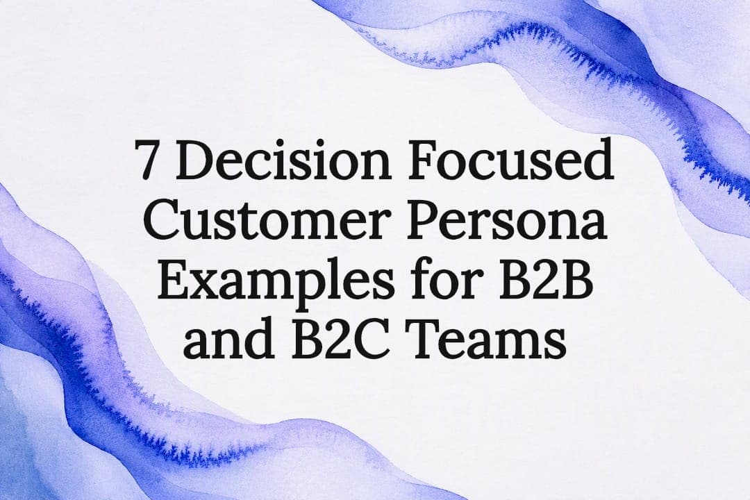 7 Decision Focused Customer Persona Examples for B2B and B2C Teams
